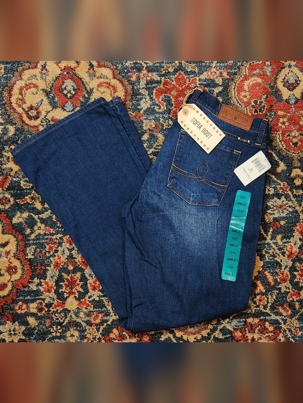 Lucky Brand Sofia Dark Blue Ankle-Length Jeans 12/31A - NWT